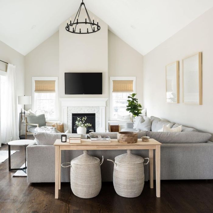 How to decorate a room with vaulted ceilings