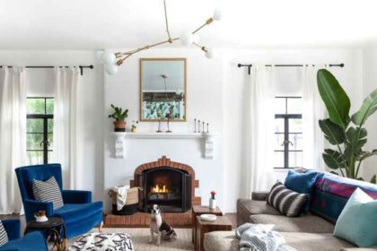 How decorate a living room with fireplace