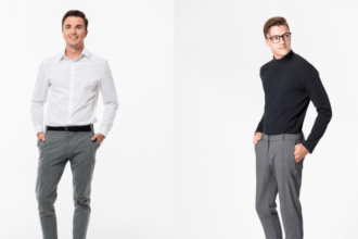 Matching men's dress shirts and pants