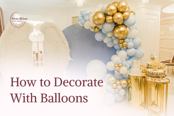 How to decorate room with balloons