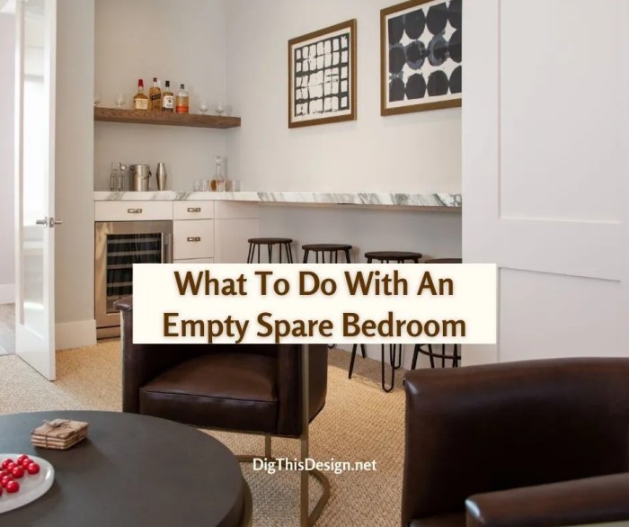 How to decorate a spare room no beds