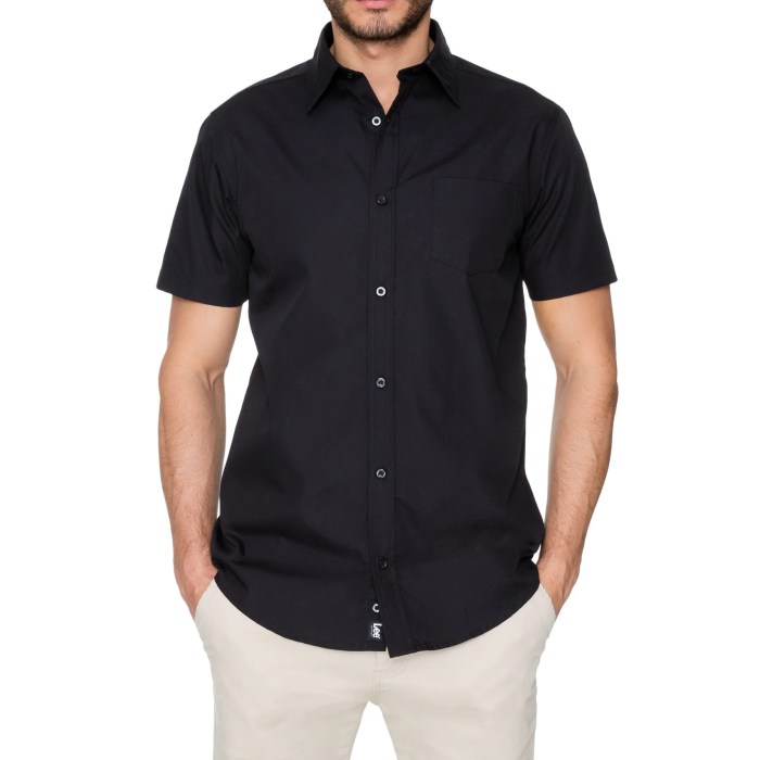 Short sleeve dress shirt men