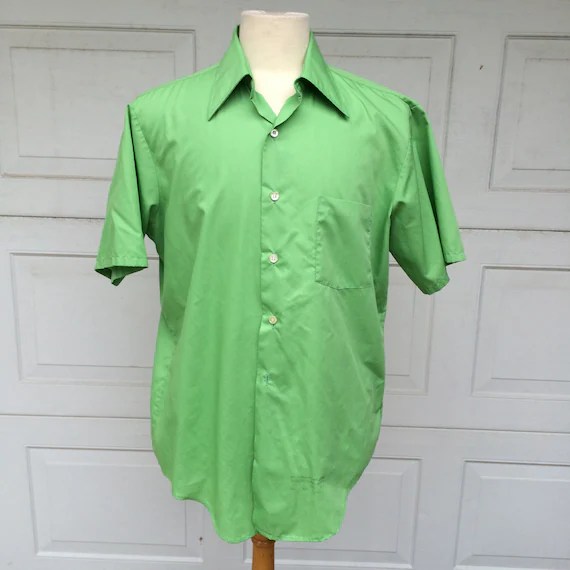 Lime green dress shirt for men