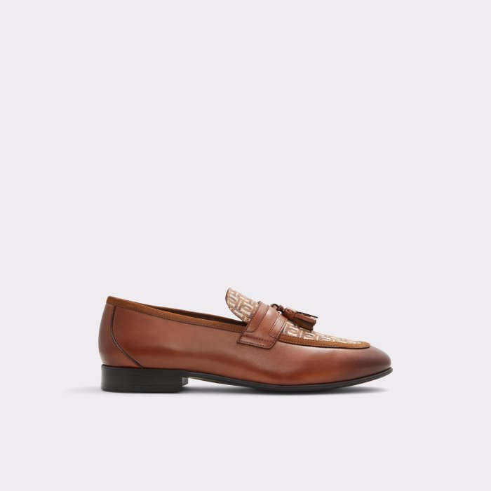 Aldo shoes derby brown men leather tan