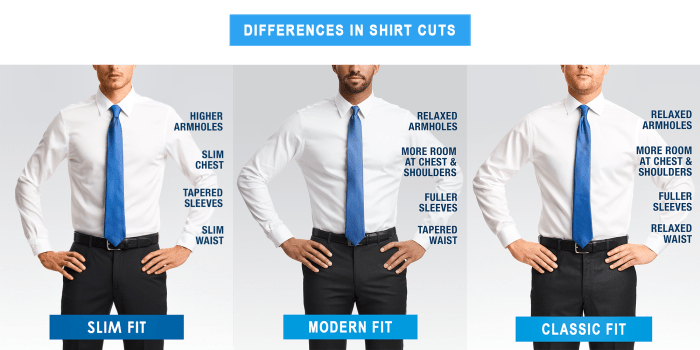 Modern dress shirts for men