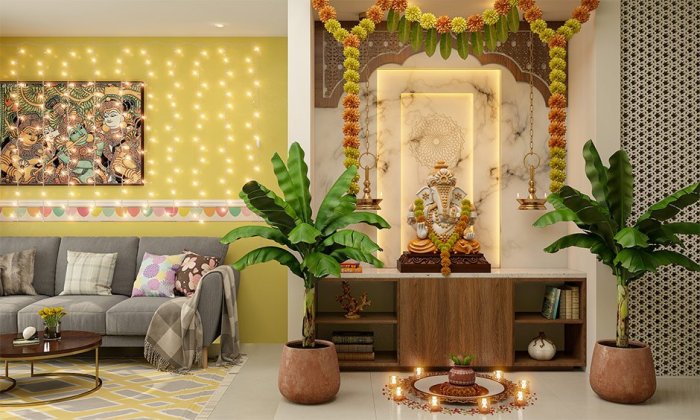 How to decorate pooja room for ugadi