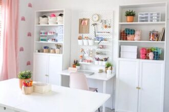 How to decorate a craft room