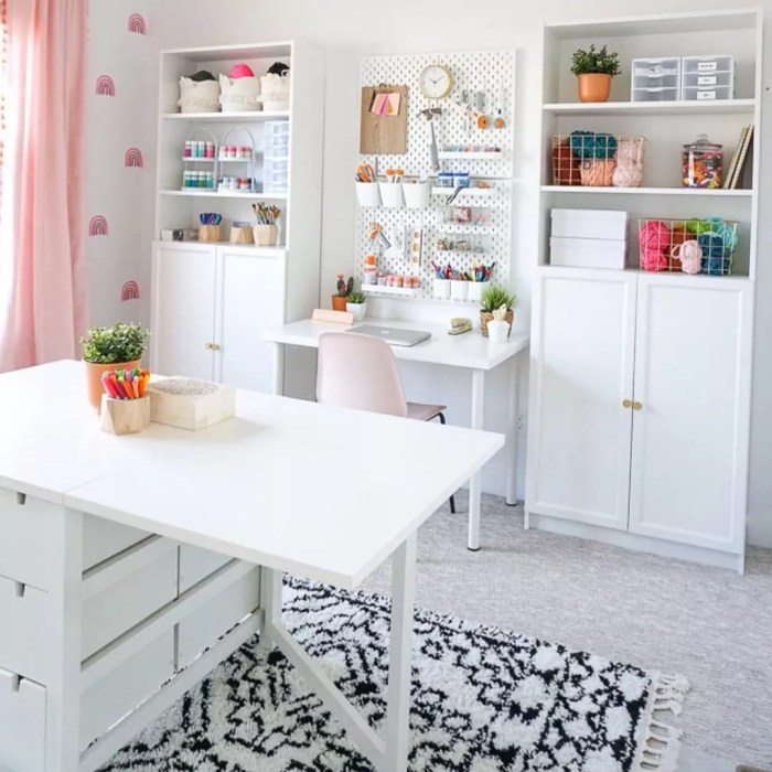 How to decorate a craft room