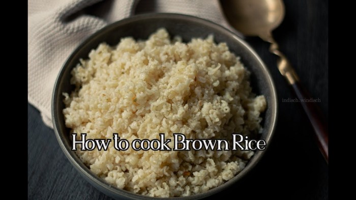 How to cook brown rice indian style youtube